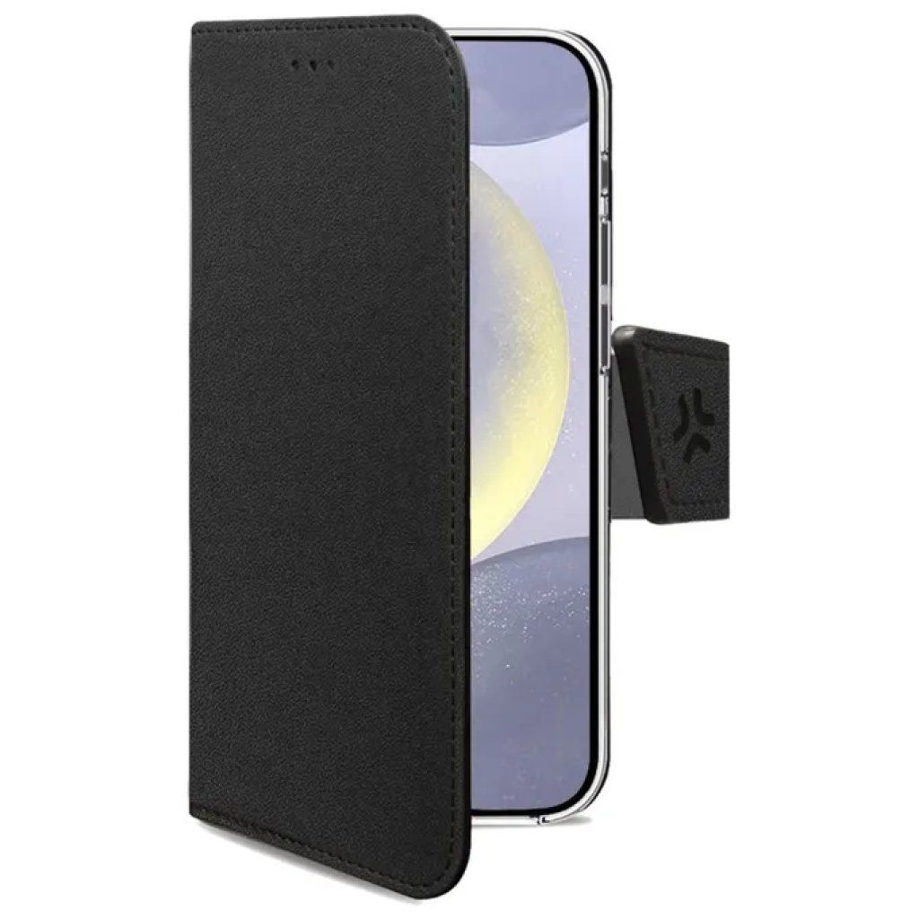 Celly Wally Case a Libro per Samsung Galaxy S24 5G - Nero