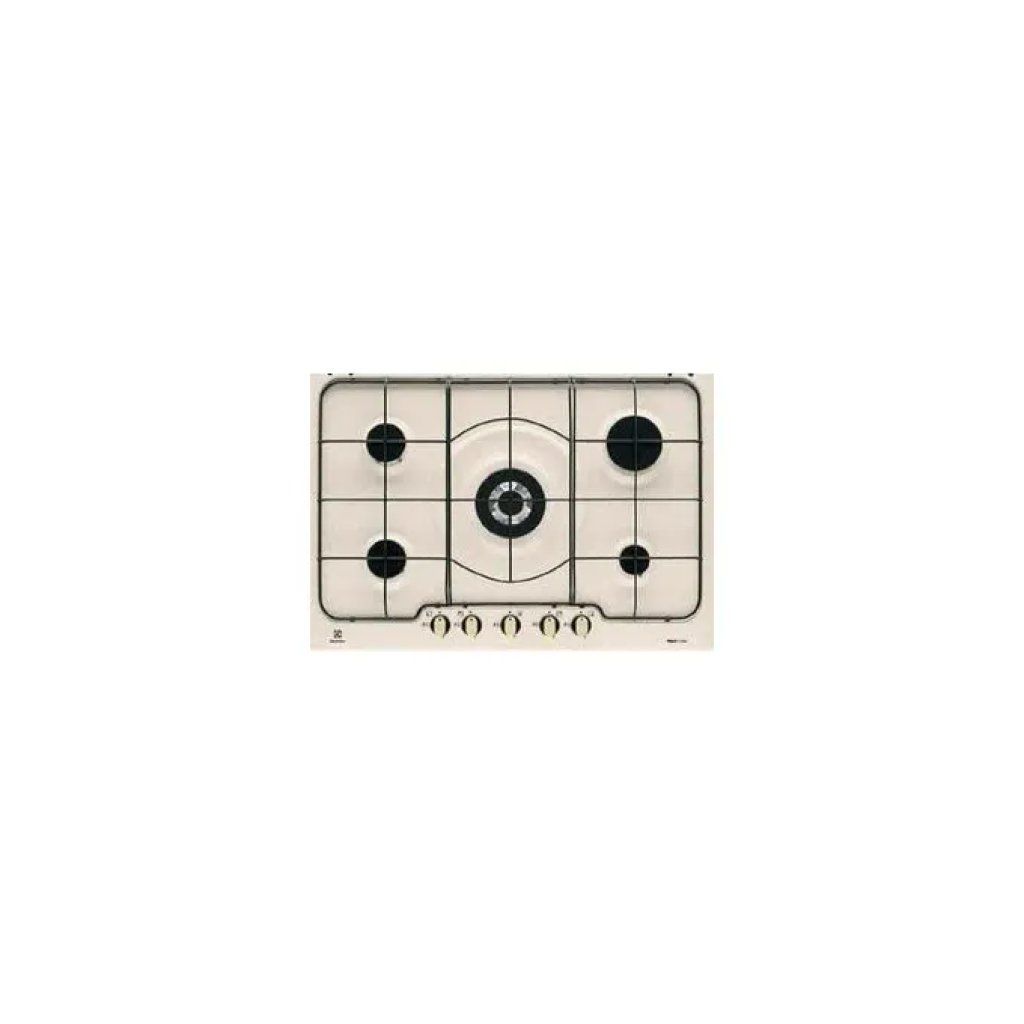 Electrolux SoftLine RGG7253OON Piano Cottura a Gas 75 cm, 5 Fuochi, Sabbia