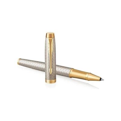Parker IM Premium Roller Warm Grey, punta media, inchiostro nero Parker IM Premium Roller Warm Grey, punta media, inchiostro nero