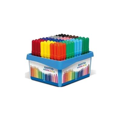 Giotto 524000 Turbo Maxi Pennarelli Schoolpack 108 pezzi punta larga 5mm lavabili colore Assortiti Giotto 524000 Turbo Maxi Pennarelli Schoolpack 108 pezzi punta larga 5mm lavabili colore Assortiti