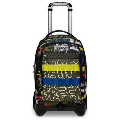 Seven Jack Fluo Belts Zaino Trolley Scomponibile 34 L