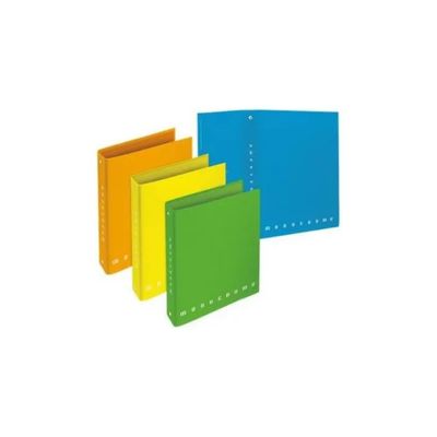 Pigna Monocromo Fluo - Set 5 quaderni ad anelli A4