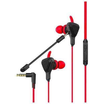Celly Cyberwired Gaming Earphones con Jack 3,5 mm, Nero e Rosso