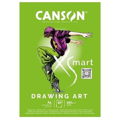 Canson Confezione 5 Carta Bianca 40 Fogli 150G-M2