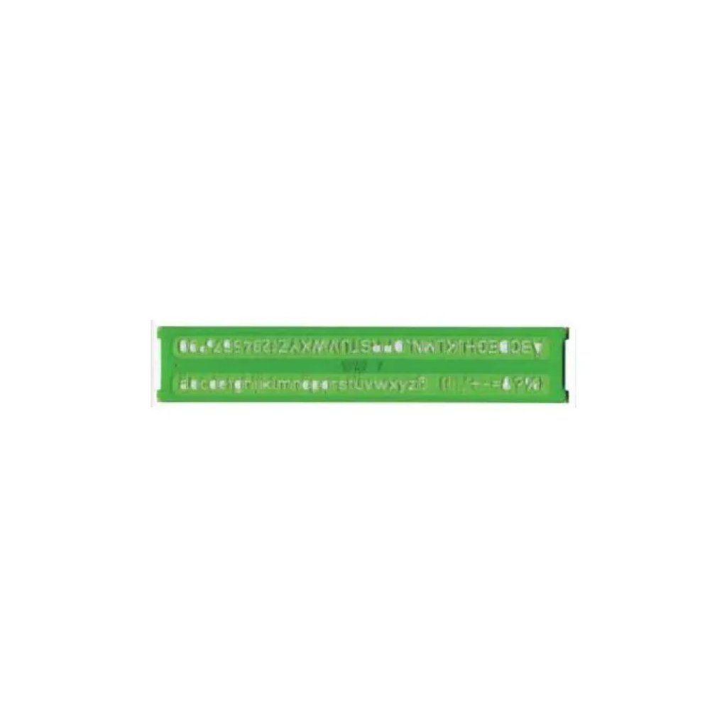 ARDA 3003 Normografo UNI verde, caratteri da 3 mm, confezione da 10