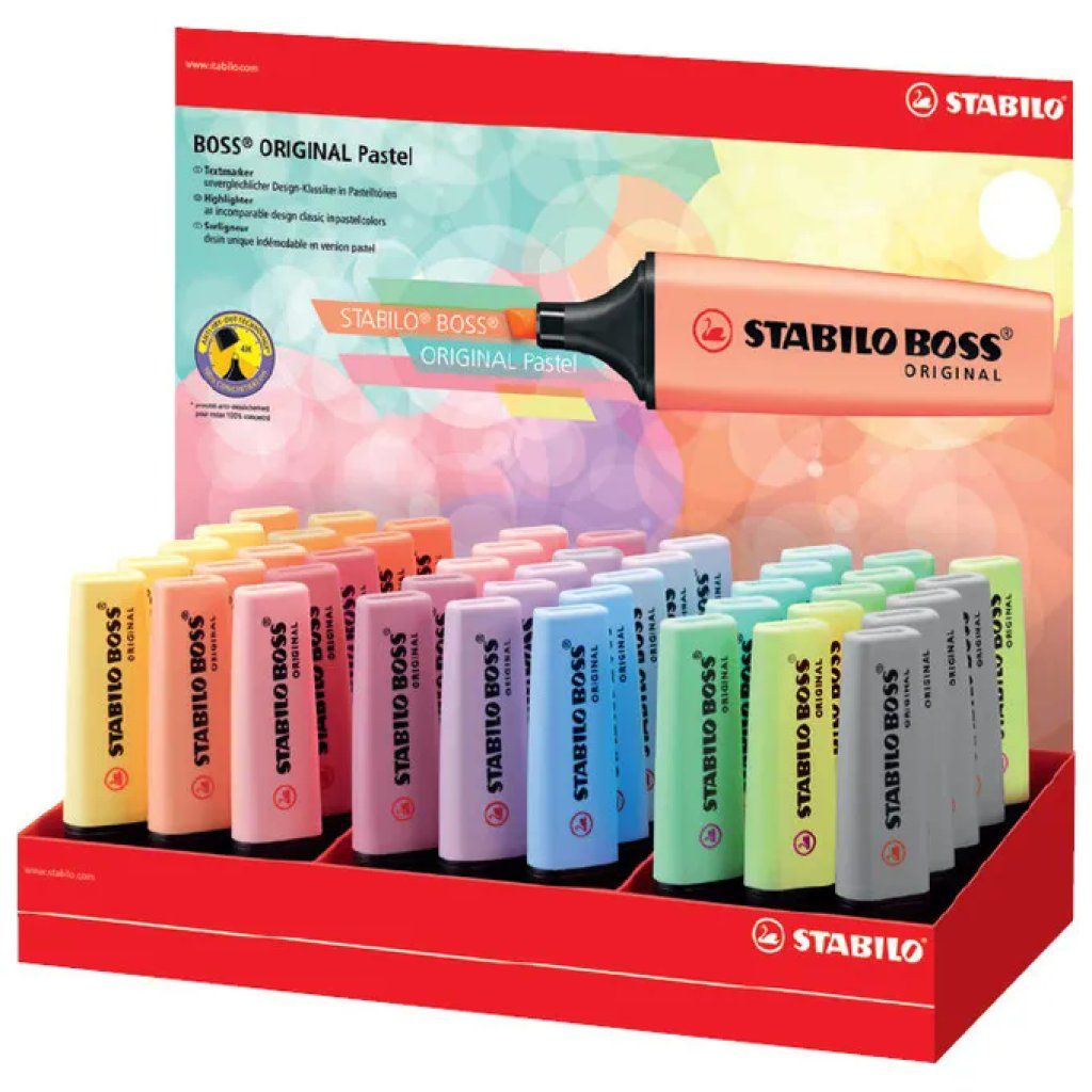 STABILO BOSS ORIGINAL Pastel – Set da 45 evidenziatori STABILO BOSS ORIGINAL Pastel – Set da 45 evidenziatori