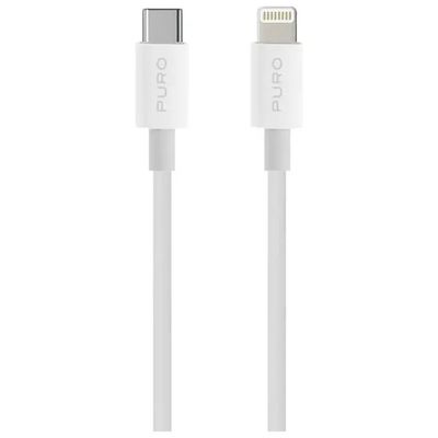 PURO Cavo USB-C a Lightning Bianco, 1 m