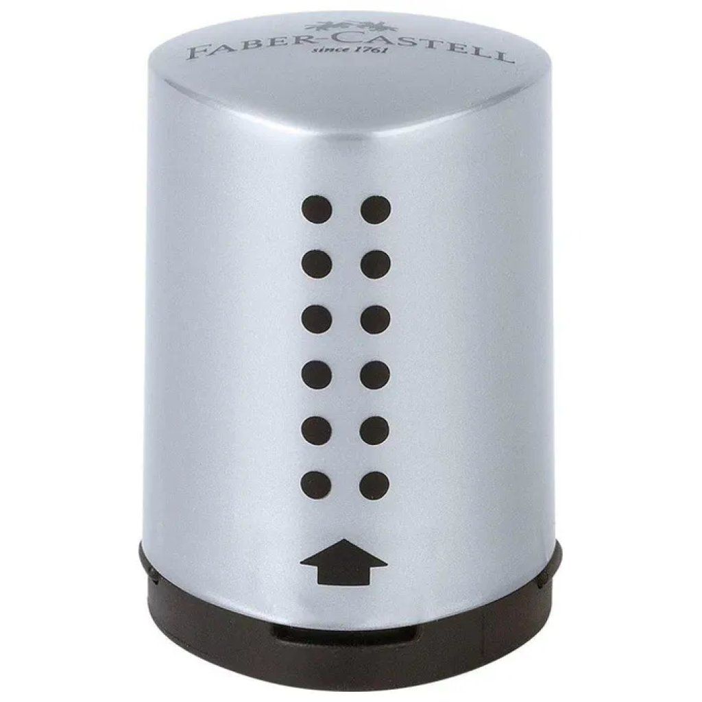 FABER CASTELL Faber-Castell Grip Mini Silver – Set da 10 temperamatite manuali