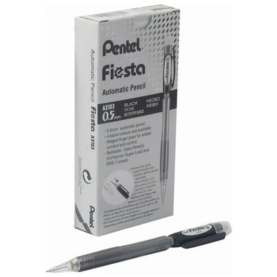 Pentel Fiesta Portamine Nero 0,5 mm – Confezione da 12 Pentel Fiesta Portamine Nero 0,5 mm – Confezione da 12