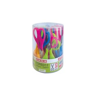 ARDA Basic – Set di 20 forbici scolastiche da 12 cm