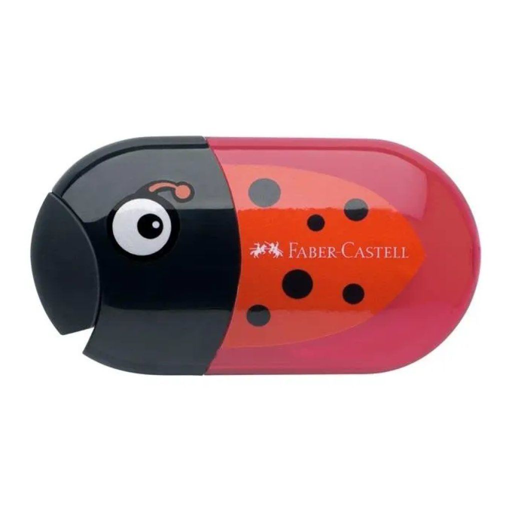 FABER CASTELL Faber-Castell Animals – Set da 5 temperamatite doppi con gomma