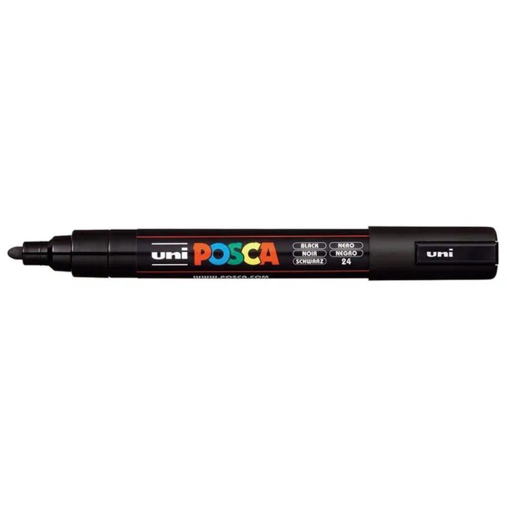 OSAMA Posca PC-5M Nero – Set da 6 pennarelli a punta media