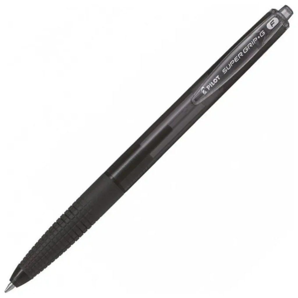 Pilot Supergrip G – Confezione da 12 penne a sfera nere, 0,7 mm