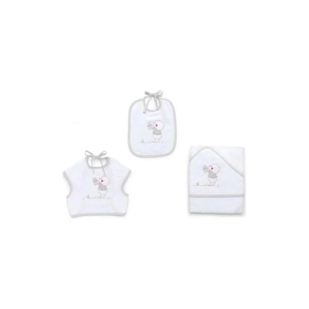 Italbaby Set Regalo 3 Pezzi Spugna Bear Grey Italbaby Set Regalo 3 Pezzi Spugna Bear Grey