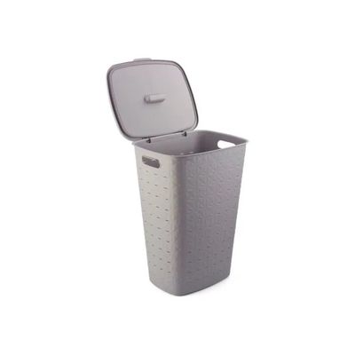 Curver Softex Portabiancheria con Coperchio 56 L Tortora