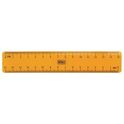 Lebez Barattolo da 36 Righelli da 15 cm Pastel