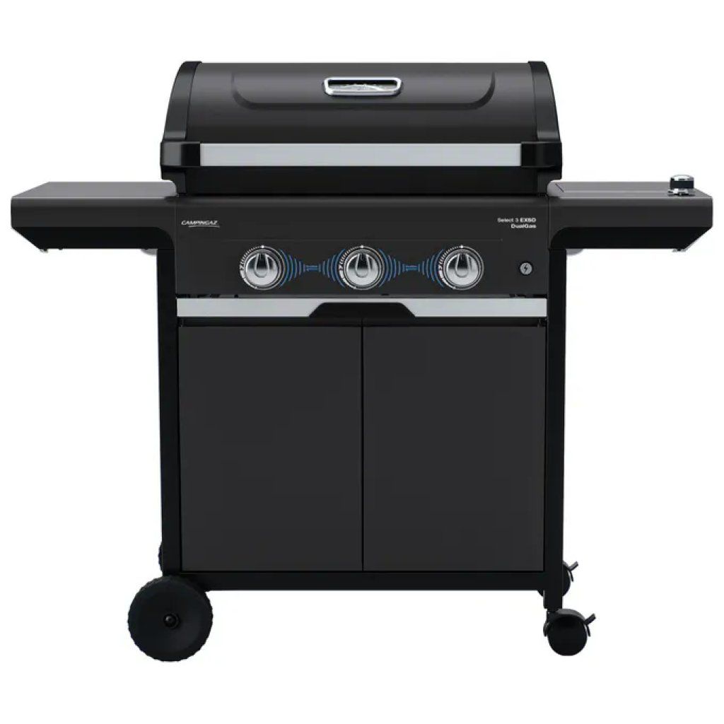 Campingaz 3 Series Select Dualgas Barbecue a Gas, 3 Bruciatori, 11.300 W, Nero