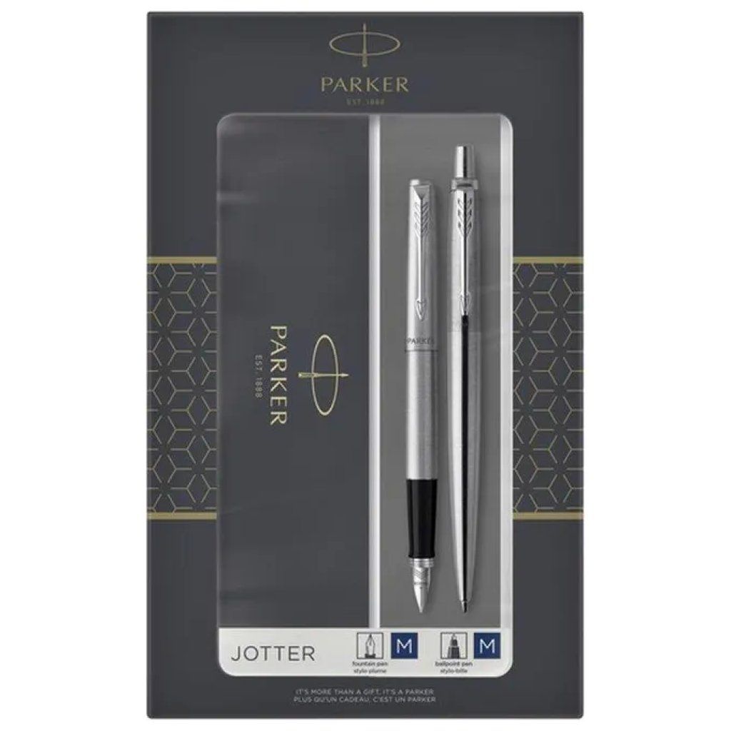 Parker Jotter Duo – Set penna a sfera e stilografica