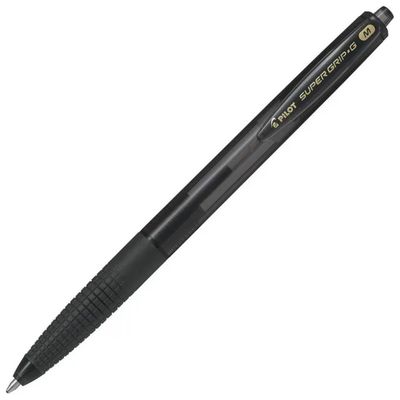 Pilot Super Grip a Scatto, Penne Nere 1 mm, 12 Pezzi Pilot Super Grip a Scatto, Penne Nere 1 mm, 12 Pezzi