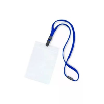 Plastidea Portabadge con Cordoncino, 50 Pezzi, 10,5 x 14,8 cm