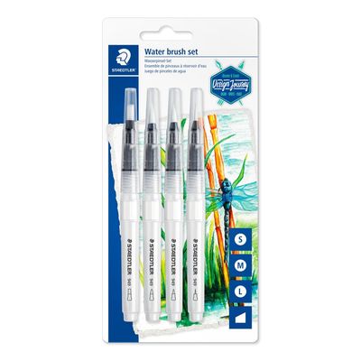 STAEDTLER Set di 4 Pennelli ad Acqua per Acquerello STAEDTLER Set di 4 Pennelli ad Acqua per Acquerello
