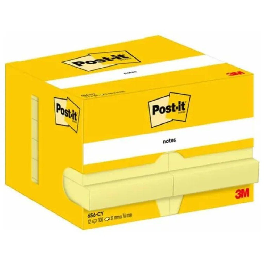 Post-it 656 Giallo Canary – Confezione da 12 blocchi