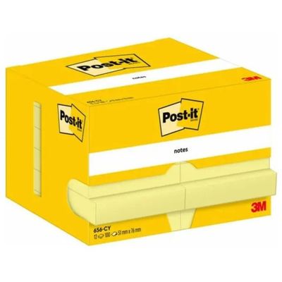 Post-it 656 Giallo Canary, confezione da 12 blocchi adesivi