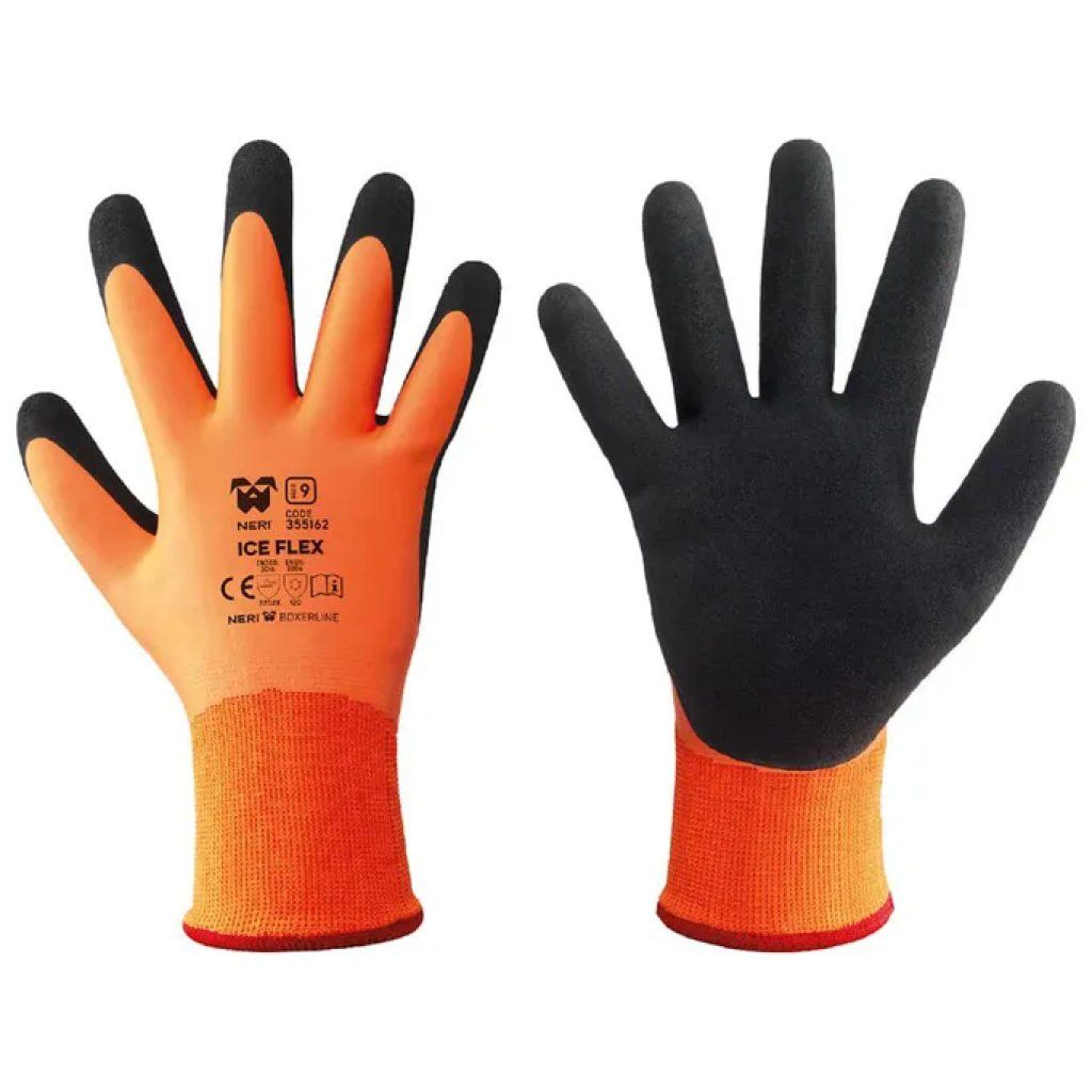 NERI Ice Flex Guanti Termici da Lavoro, Taglia 11, Arancione e Nero, Confezione da 12 Paia NERI Ice Flex Guanti Termici da Lavoro, Taglia 11, Arancione e Nero, Confezione da 12 Paia