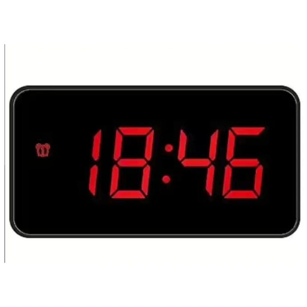 Lowell JE5112N Sveglia Digitale Nera con Display LED Rosso Lowell JE5112N Sveglia Digitale Nera con Display LED Rosso