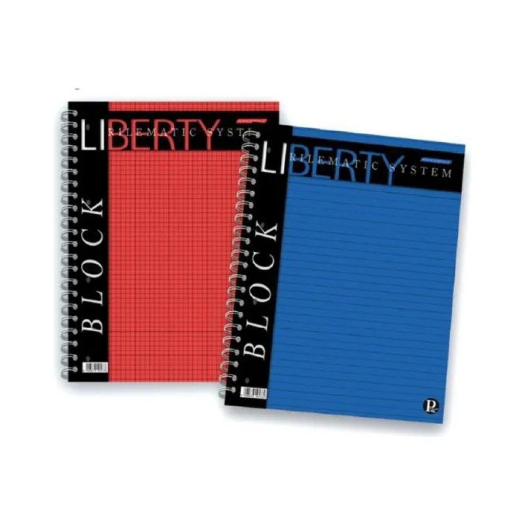 Pigna Liberty – Confezione da 5 blocchi A4 a quadretti 5 mm Pigna Liberty – Confezione da 5 blocchi A4 a quadretti 5 mm