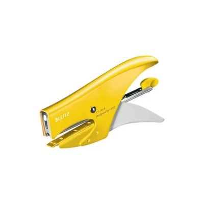 Leitz WOW Cucitrice a Pinza Gialla, 15 Fogli