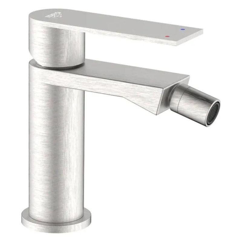 Idro Bric Solar – Miscelatore bidet in acciaio spazzolato