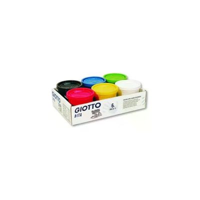 Giotto Dita – Set di 6 tempere per bambini da 200 ml