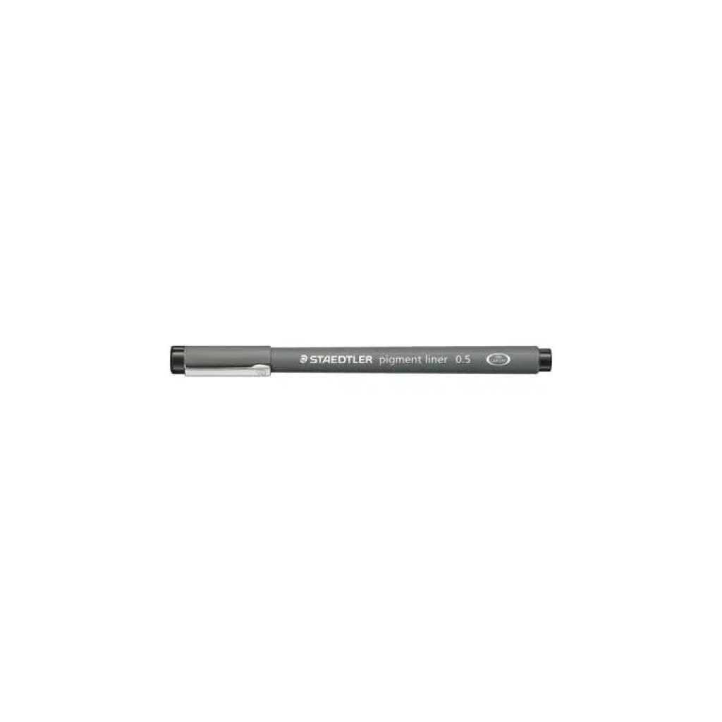 STAEDTLER Pigment Liner 308-05 – Fineliner nero 0,5 mm, confezione da 10