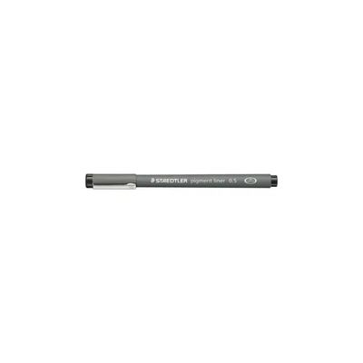 STAEDTLER Pigment Liner 308-05 – Fineliner nero 0,5 mm, confezione da 10