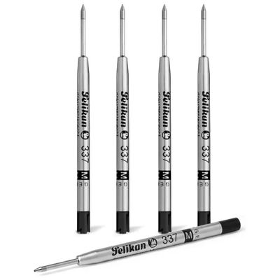 Pelikan 337 Nero – Confezione da 5 Refill per Penna a Sfera Pelikan 337 Nero – Confezione da 5 Refill per Penna a Sfera