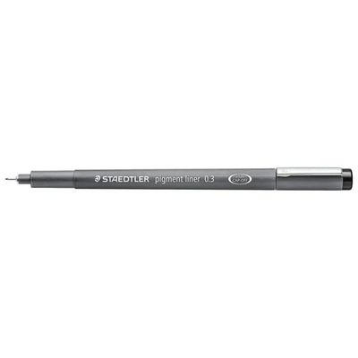 Staedtler Pigment Liner 308 03-9 – 10 penne nere, punta 0,3 mm Staedtler Pigment Liner 308 03-9 – 10 penne nere, punta 0,3 mm