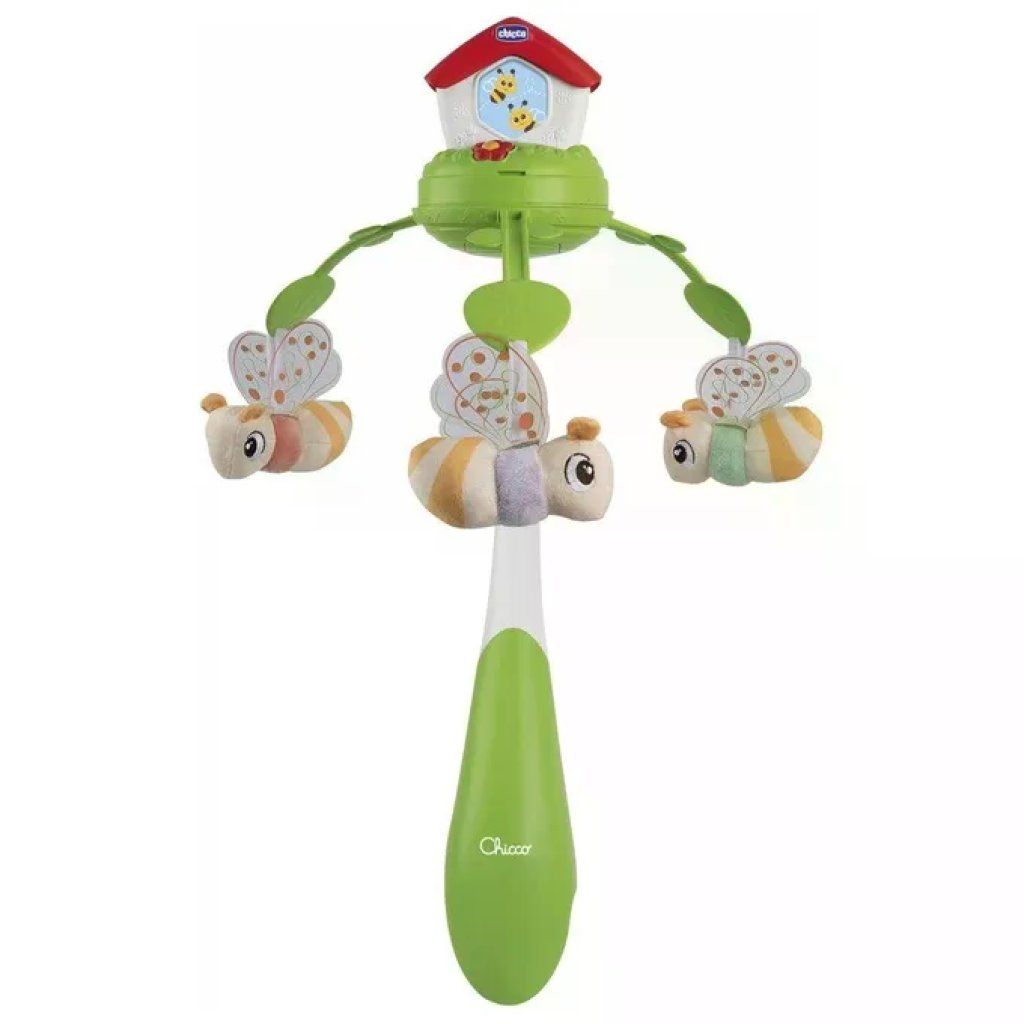 Chicco Casina delle Api Giostrina 3 in 1 con Proiezione e Musica