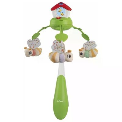 Chicco Casina delle Api Giostrina 3 in 1 con Proiezione e Musica