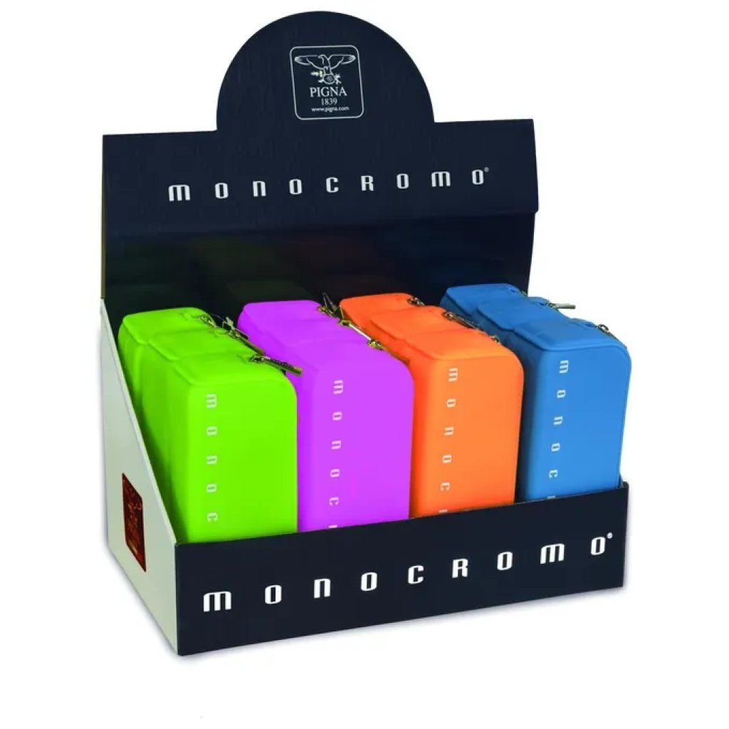 Pigna Astuccio a Bustina in Silicone Fluo con Zip – Confezione da 12 Pigna Astuccio a Bustina in Silicone Fluo con Zip – Confezione da 12