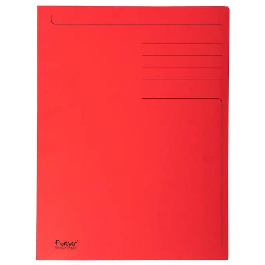 Exacompta Forever 449003E – 50 cartelline rosse A4 a 3 lembi
