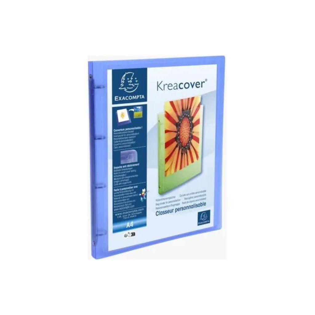 EXACOMPTA Kreacover – Set di 5 raccoglitori A4 a 4 anelli