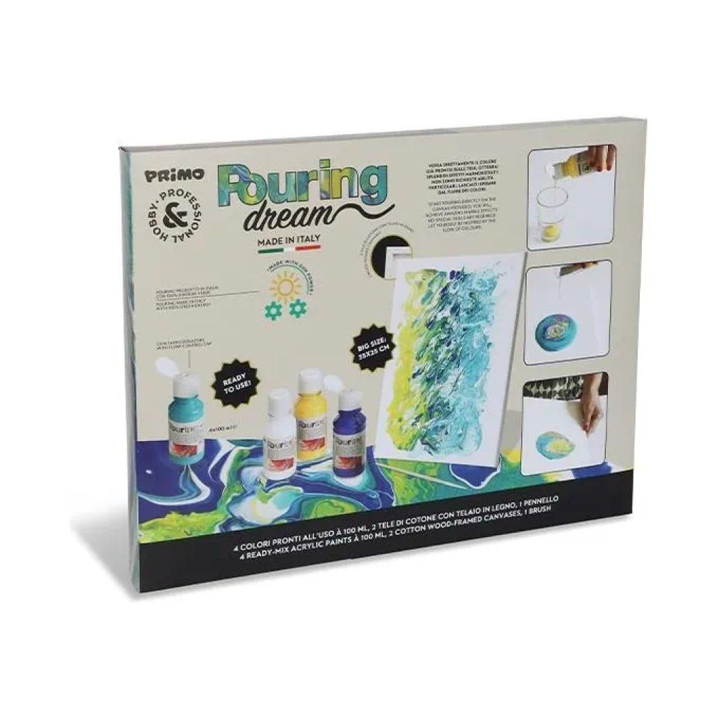 Primo Set Pouring Pronto all'Uso 4 Color