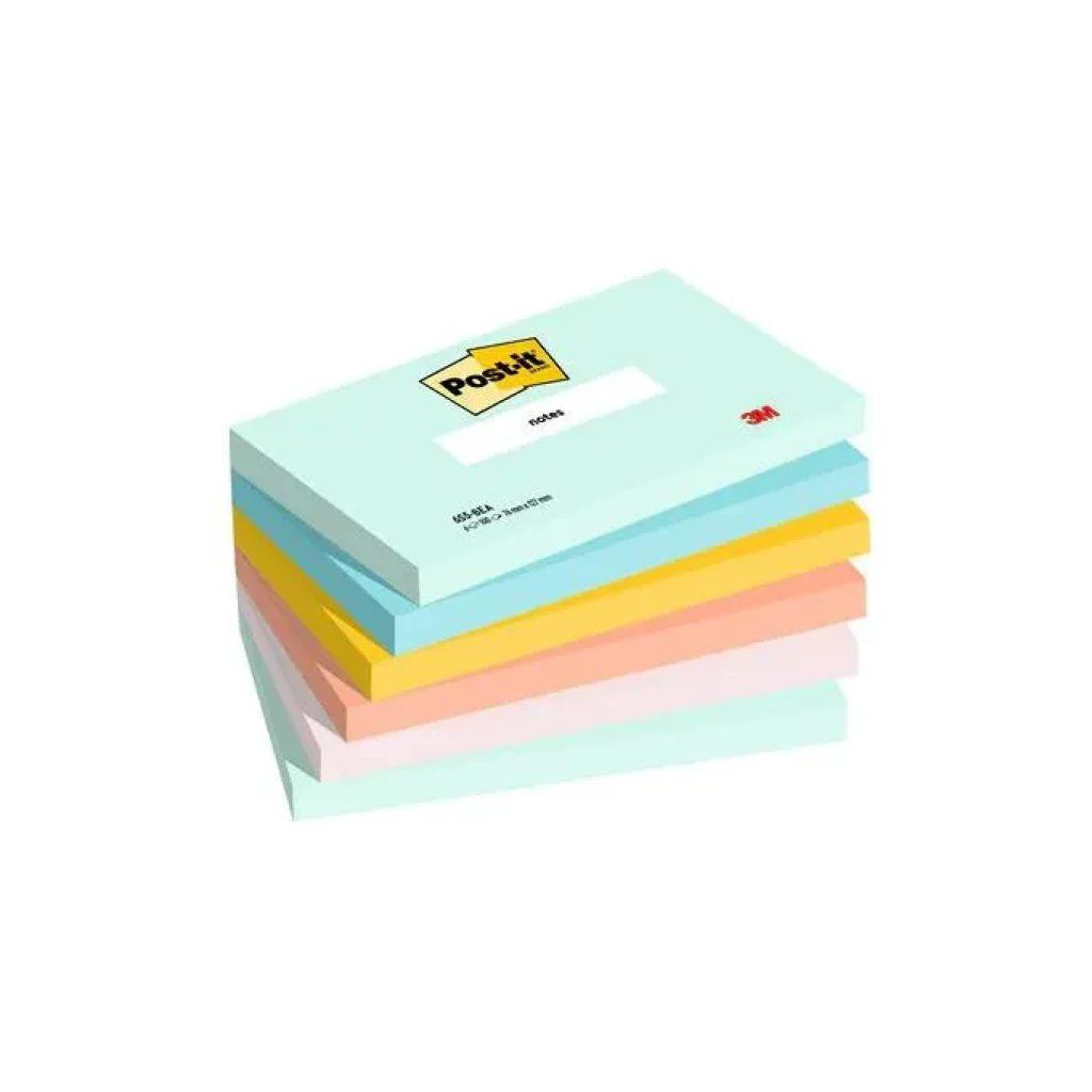 Post-It Confezione 6 Blocchetti 76x127mm Beachside Post-It Confezione 6 Blocchetti 76x127mm Beachside