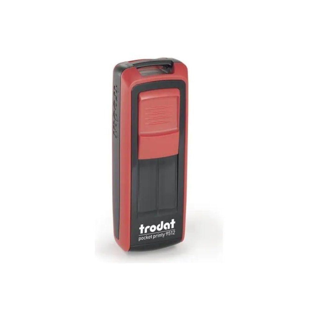 Trodat Pocket Printy 9512 – Timbro tascabile nero e rosso