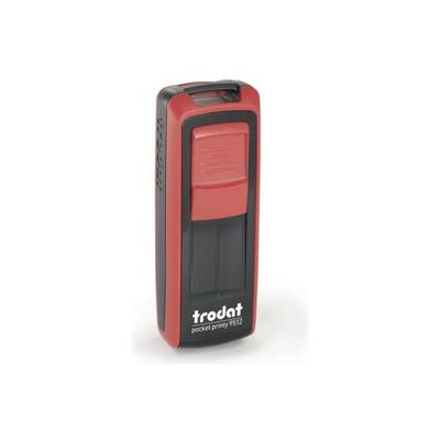 Trodat Pocket Printy 9512 – Timbro tascabile nero e rosso