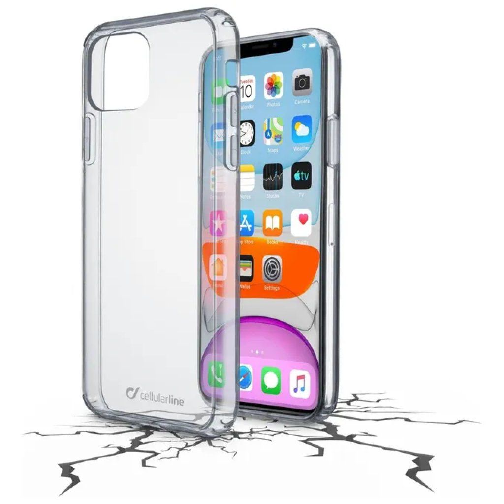 Cellularline Clear Duo Cover Trasparente per iPhone 11