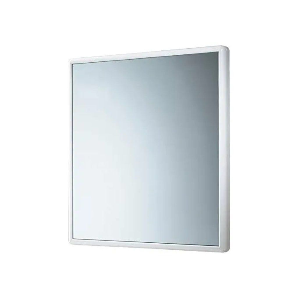 Gedy Junior Specchio da Bagno con Cornice Bianca, 55 × 60 cm