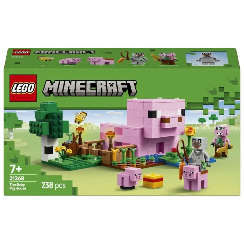 LEGO Minecraft 21268 La Casa del Maialino – Set da 238 Pezzi