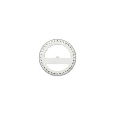 ARDA Goniometro circolare 360° in alluminio, 15 cm